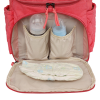 Sac à dos personnalisé de grande capacité étanche et multifonctionnel pour couches de bébé organisateur de sangles de poussette caractéristiques portables Style maman