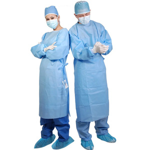 Batas Quirúrgicas Desechables Personalizadas de Alta Calidad para Hospital, Batas Médicas de SMS No Tejido - Product Image 6