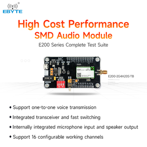 บอร์ดพัฒนาโมดูลส่งสัญญาณเสียงไร้สาย Ebyte ODM E200-2G4A20S-TB สำหรับการสื่อสารด้วยเสียงแบบเรียลไทม์ พร้อมอินเทอร์เฟซ USB - Product Image 3