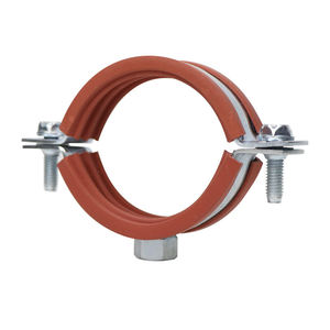 M7 One Ring Throat Hoop Metric/Inch Carbon Steel Pipe <b>Clamp</b> with Rubber Support Customization - Product Image 4