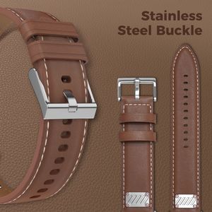 Correas de Repuesto de Cuero Genuino Vintage Premium Win-Win, Impermeables, para <span class=keywords><strong>Apple</strong></span> <span class=keywords><strong>Watch</strong></span> Serie <span class=keywords><strong>8</strong></span> de 45 mm, Unisex - Product Image 3