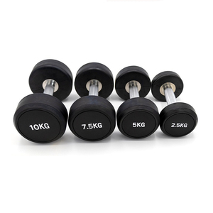 Ensemble d'haltères rondes personnalisées en caoutchouc vierge et fonte pour la musculation, en livres (<span class=keywords><strong>lbs</strong></span>) - Product Image 3