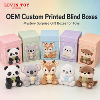 Boîte Cadeau Mystère Personnalisée en Gros OEM, Boîte Surprise en Papier Imprimée, Emballage Rigide Kawaii pour Jouets d'Enfants et Cadeaux de Fête