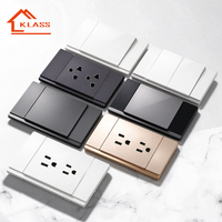 1-fach und 2-fach LED-Lichtschalter und 6-fach Amerikanische Steckdosen, sowie die komplette Serie thailändischer Steckdosen.