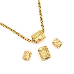 DIY gelang tenun 316L baja nirkarat Retro pola gelang Spacer manik-manik perhiasan - Product Image 6