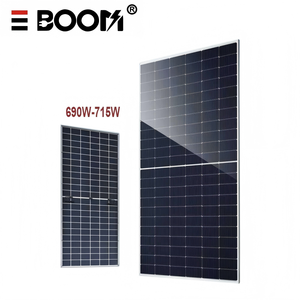แผงโซลาร์เซลล์แบบโมโนคริสตัลไลน์ซิลิคอนสองหน้า EBOOM LX710W กำลังไฟ 600W/660W/700W ประสิทธิภาพ 27.3% โครงอะลูมิเนียมอัลลอยด์เคลือบผิวอะโนไดซ์ มาตรฐาน IP67 - Product Image 1
