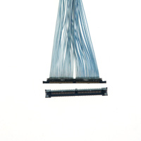 Câble LVDS DF56-26/30/40/50 broches, pas de 0,3 mm, avec pinout normal/inversé, câble micro-coaxial pour écran de caméra et panneau LCD de cardan de drone
