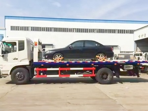 Dongfeng DTU Tilt Tray Wrecker Tow Truck Diesel Fuel Manual Transmission New Condition Capable de remorquer 3 petites voitures - Product Image 4