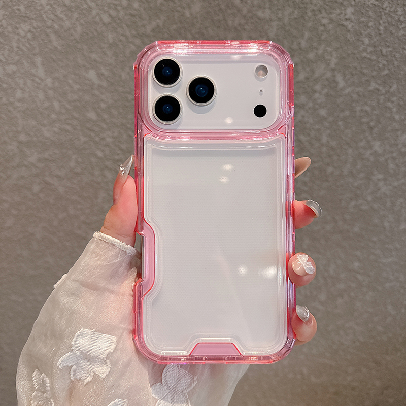 Wholesale Phone Accessories 3 Layers Transparent Protective Covers for iPhone 11 12 13 14 15 16 17 Pro Max Fashion Cases