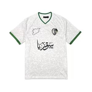 Unisex casual zomertops, nieuwe Syrische vlag street graphic jersey oversized T-shirts voor heren, automatische snijtechnologie - Product Image 1