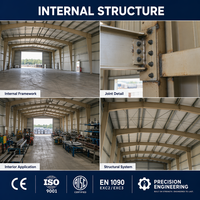 Structure en acier préfabriquée pour entrepôt, bâtiment à ossature métallique pour stockage, qualité supérieure directement de l'usine