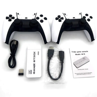 Console de jeu portable rétro M15 avec manettes sans fil 2.4G, stockage 4K 64G et plus de 20000 jeux rétro
