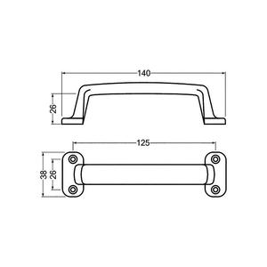 Hermeta Mango Ancho 38 mm No. De Agujeros 4 - Product Image 2
