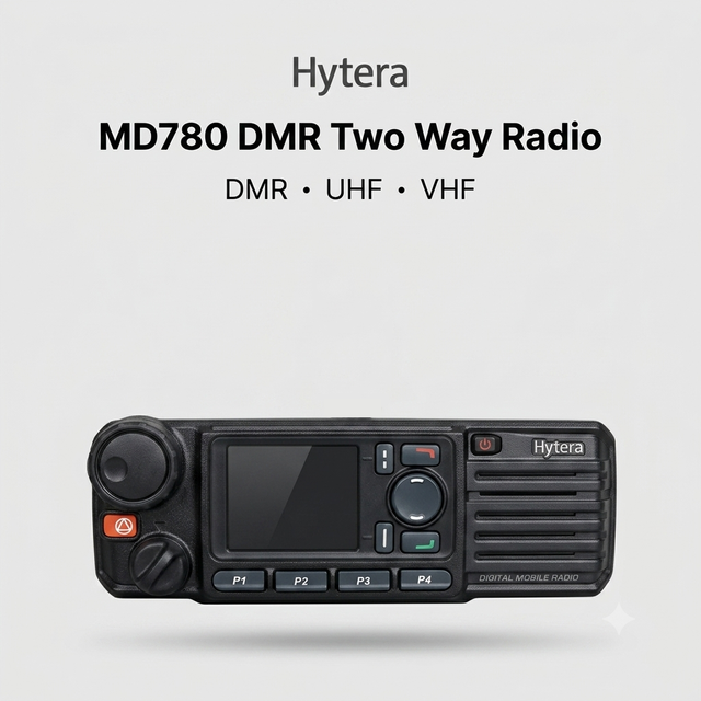 Hytera MD785 DMR Car Radio 45W High Power Mobile Walkie Talkie GPS WIFI AES-256 UHF VHF Digital Base Station Two-way Radio