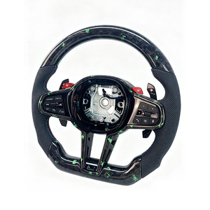 Volant en fibre de carbone forgé style CS, <span class=keywords><strong>prix</strong></span> de gros usine, pour <span class=keywords><strong>BMW</strong></span> M3 M4 M5 G80 F82 F90 G20 G30 330i <span class=keywords><strong>330e</strong></span> 340i G21 G22 - Product Image 5