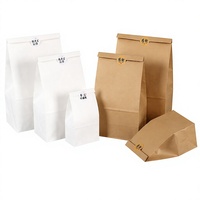 Sac en papier couché recyclé écologique imprimé sur mesure SOS pour la promotion, les expositions, les supermarchés, les achats et l'emballage alimentaire à emporter