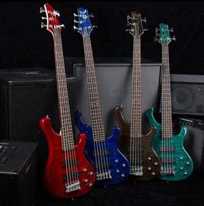 DB-005 High Quality 4 &amp; <strong>5</strong> <strong>Strings</strong> Active Pickup Electric Bass Guitar Product Genre - Product Image 1