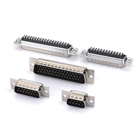 Capot métallique D-SUB 15 broches avec trou de câble à 90 degrés, Capot en alliage de zinc D-SUB 26 broches haute densité avec trou de câble à 90 degrés, Capot DB 15P