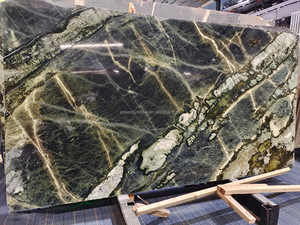 Роскошный натуральный ирландский камень из зеленого камня Vert De Bourgogne, зеленая весенняя волна, мраморная плита, настенная плитка, полированный кухонный мрамор - Product Image 2