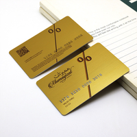 Numéro d'impression en plastique brossé, cartes de visite personnalisées en relief
