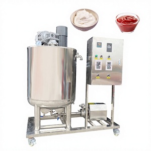 ถังผสมอิมัลซิไฟเออร์แรงเฉือนสูง, เครื่องผสมสเตนเลสสตีลพร้อมแจ็คเก็ตให้ความร้อนสำหรับการผลิตครีมเครื่องสำอางและซอส - Product Image 1