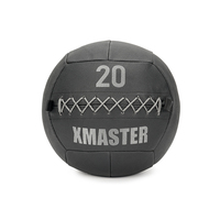 Balón de Ejercicio Dinámico de Pared XMASTER PRO con Núcleo de PVC de Alta Resistencia, Color Gris, 20 lb