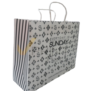 Biodegradable Kraft <b>Paper</b> <b>Bags</b> Customized Design Offset Printed Ribbon Handles Option Vietnamese <b>Gift</b> Craft <b>Bags</b> - Product Image 5