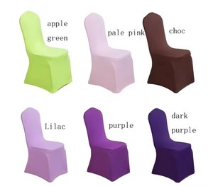 Housse de chaise extensible en spandex pour événements, mariages, banquets, couleurs variées (blanc, or, <span class=keywords><strong>noir</strong></span>), vente en gros - Product Image 2
