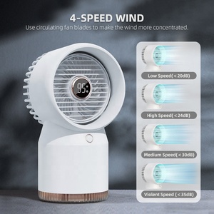 Climatiseur Portable Mini USB, ventilateur de refroidissement pour la maison et le bureau avec lumières LED - Product Image 4
