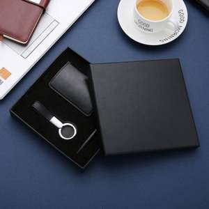 Personalized Metal Pen & Keychain Wallet <b>Gift</b> <b>Set</b> - Custom Logo Corporate <b>Gifts</b> - Product Image 2