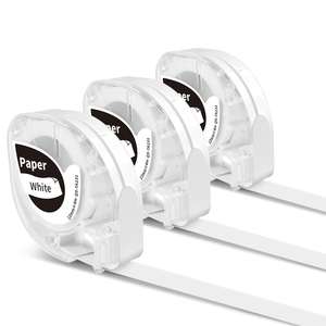 Phomemo P12/ P12PRO Cintas térmicas Impresora de etiquetas Adhesivo 12mm Papel negro sobre blanco Compatible con <span class=keywords><strong>DYMO</strong></span> <span class=keywords><strong>Letratag</strong></span> - Product Image 1
