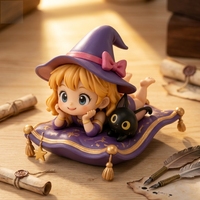 Figurine promotionnelle personnalisée Tapis Magique Fille en ABS/PVC 12cm, jouet de collection, ornement de bureau, cadeau, statue d'art personnalisée