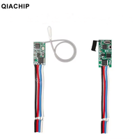 QIACHIP universel sans fil 433 Mhz DC 3.6V-24V commutateur de télécommande 433 Mhz 1 CH RF relais récepteur contrôleur de lumière LED Kit de bricolage