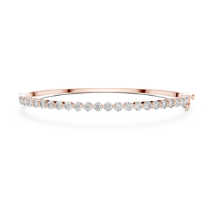 Bracelet élégant en diamant de laboratoire en or, bijoux fins de créateur, accessoire de mode contemporain - Product Image 6