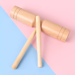 Orff <span class=keywords><strong>Claves</strong></span> en bois <span class=keywords><strong>Instrument</strong></span> à percussion <span class=keywords><strong>Instrument</strong></span> pour enfants Vente en gros - Product Image 3
