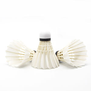 <span class=keywords><strong>Volant</strong></span> de <span class=keywords><strong>badminton</strong></span> d'intérieur 12 pièces <span class=keywords><strong>plume</strong></span> d'oie balle de stabilité volante conception personnalisée pour les tournois d'entraînement de vol - Product Image 6