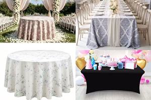 Housse de table rectangulaire extensible écologique 4ft 6ft 8ft, housse de table pliante personnalisée en spandex pour événements et fêtes - Product Image 4