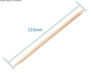 ไม้ส้มสำหรับทำเล็บ 100 ชิ้น สำหรับดันหนังกำพร้า ขัดเล็บ ทำเล็บมือและเล็บเท้า - Product Image 4