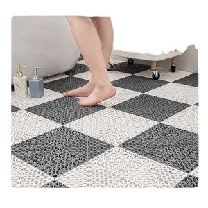 Coussin de verrouillage modulaire 11.5 "x 11.5" Tapis de sol Carrelage Drain Piscine Patio Balcon Cour Pet Area Washer Pad (Bleu) - Product Image 4