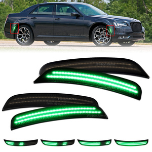Luces Laterales Dinámicas LED para Chevrolet para Chrysler 300 15-22, Iluminación Dinámica Azul Verde para Parachoques Trasero con Intermitentes, Nuevo - Product Image 6