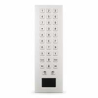 Clavier tactile industriel en acier inoxydable KB-30B personnalisé, étanche IP65, 32 touches, montage sur panneau, USB/PS2 pour équipement médical