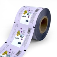Rouleau de film de papier d'aluminium souple imprimé sur mesure, étanche à l'humidité, pour snacks, bonbons, biscuits, chips de pomme de terre, sachet pour emballage alimentaire