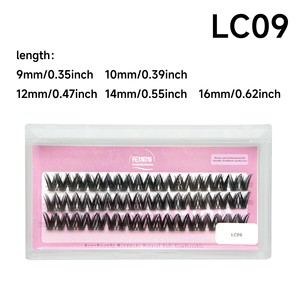 ขนตาปลอมแบบกลุ่ม 40P 50P แบบ D Curl สำหรับต่อขนตาเองที่บ้านหรือร้านเสริมสวย - Product Image 5