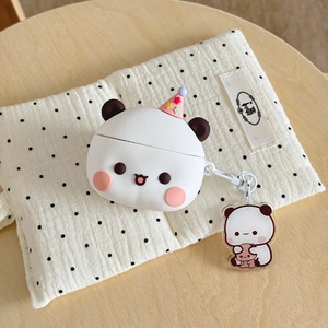 เคสซิลิโคนลายการ์ตูนหมีบ็อบสำหรับ Apple Airpods 4 Pro 2 3  ฝาครอบหูฟังยางรูปแพนด้า บูบู น่ารัก ป้องกันการกระแทก - Product Image 5