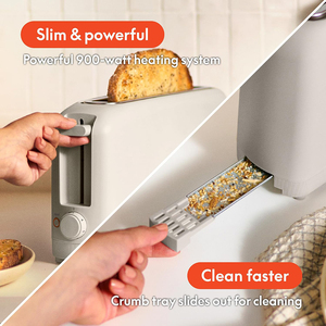 New Design 10-Inch Slot 900W Slim <b>Toaster</b> Machine with 6 Browning Setting Shade Control Reheat & Cancel Buttons - Product Image 2