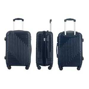 Meilleures ventes Maletas de viaje en PC avec coque rigide Valise à roulettes 3 pcs Ensembles de bagages en ABS