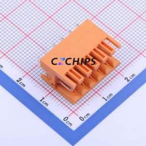 KF2EDGEV-3.5-2*6P Plug-in Terminal Block Through hole,P=3.5mm Connector Board-to-Board / Socket - Open 2x6P 3.5mm Orange - Product Image 1