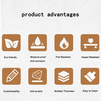 Panneau HPL (High Pressure Laminate) écologique, anti-rayures, résistant à l'eau, ignifuge et résistant à l'usure pour les surfaces de comptoir
