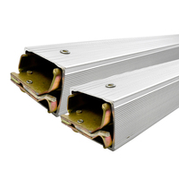 Barre de charge E Track réglable en aluminium de 92 à 103 pouces, poutre de soutien/poutre de pontage avec loquet à dégagement facile pour les grandes semi-remorques