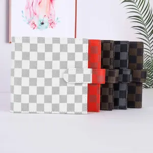 Hongbo Best Selling Custom Logo Available Portable A7 Checkered Money Binder Organizer with Cash Stuffing Envelopes Available